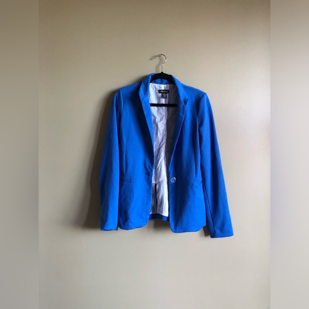 Seduction Women Blue Collared Blazer Size Small